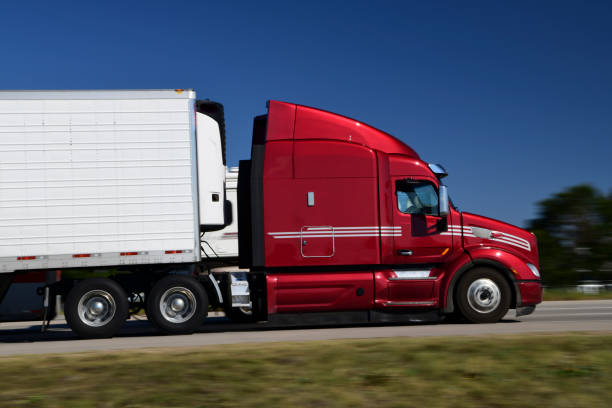 istock Semi Truck on Highway 1428760323