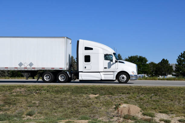 istock Semi Truck on Highway 1428760329