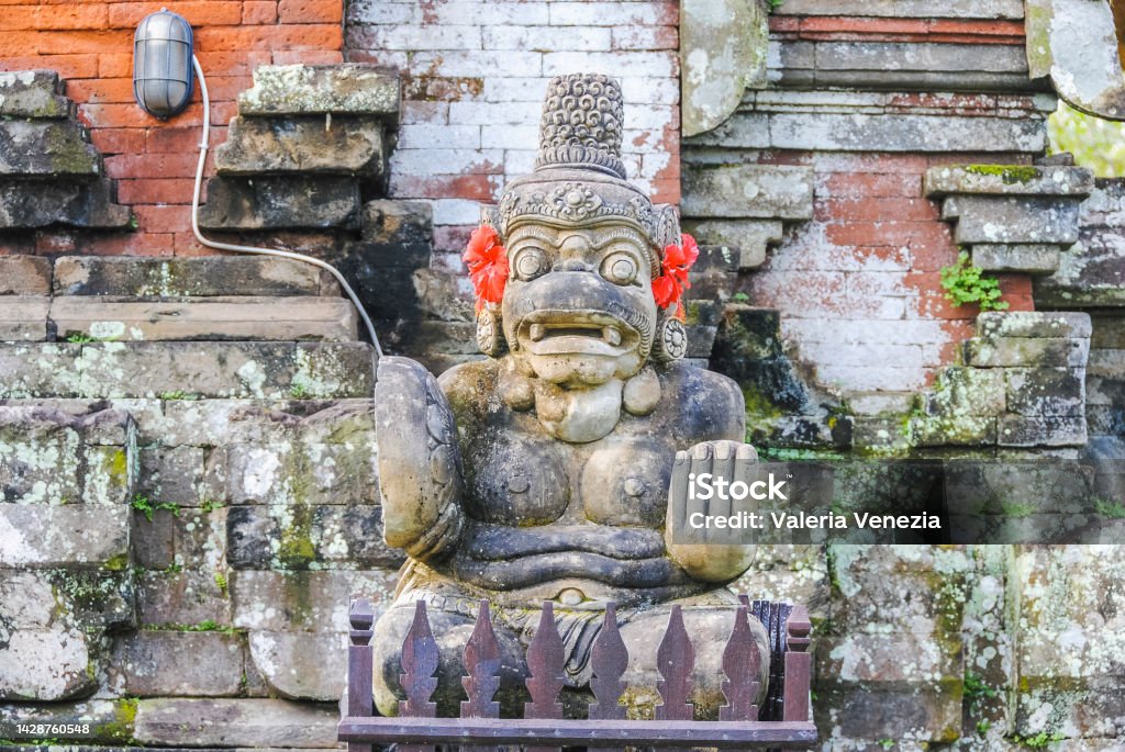 Pura Taman Ayun is a compound of Balinese temple and garden with water features located in Mengwi subdistrict in Badung Regency, Bali, Indonesia. Antique Stock Photo