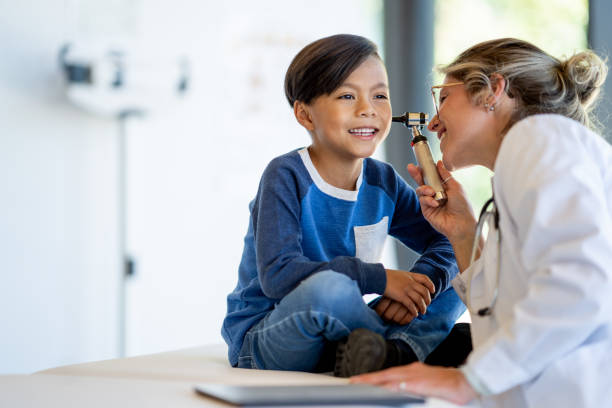 istock Boy goes to the doctor 1428761876