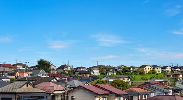 住宅街, 東京, 日本. - 住宅地域 ストックフォトと画像