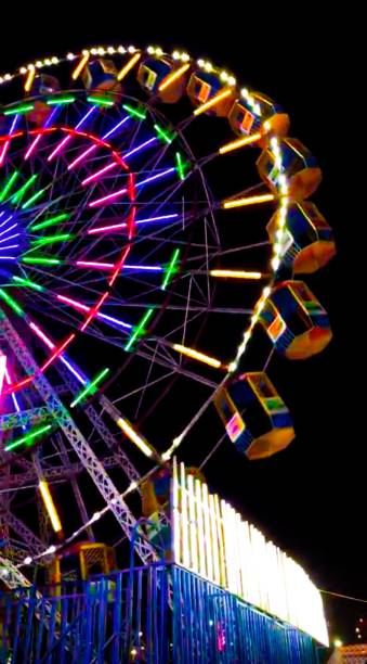 istock Amusement Park Giant Wheel At Night 1428766438