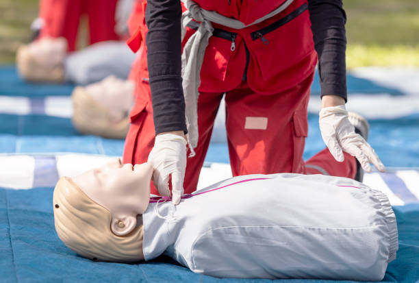 istock CPR - Cardiopulmonary resuscitation and first aid course 1428769695
