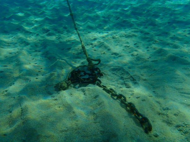 istock Typical illegal anchoring undersea, Aegean Sea, Greece, Halkidiki 1428777347