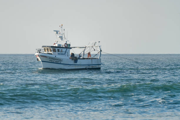 Santa Luzia port doch fishing boats in Tavira Algarve of Portugal