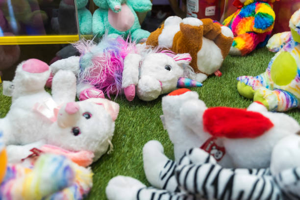 istock children's video game room, handmade claw machine 1428793349