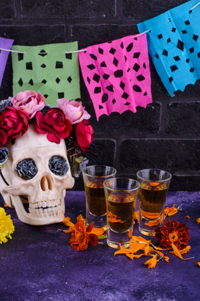 istock Marigold tequila for Dia De Los Muertos 1428797176