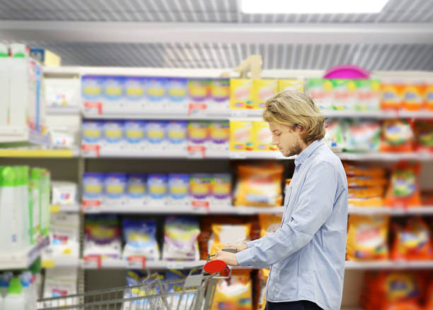istock shopping in supermarket.(washing powder,detergent,shampoo, soap) 1428798343