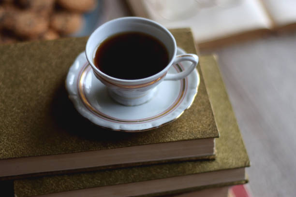 istock Cookies, Tea, Books and Candle 1428805449