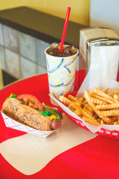 istock Hot Dog with Fries 1428818141