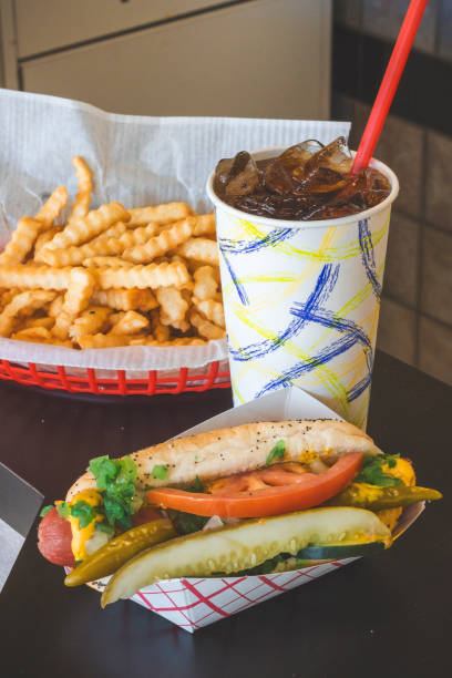 istock Hot Dog with Fries 1428818174