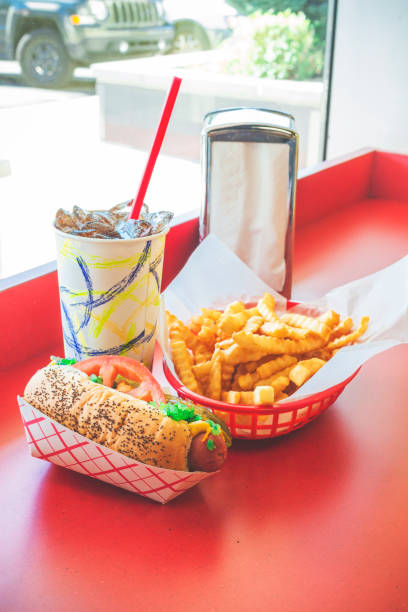 istock Hot Dog with Fries 1428818182