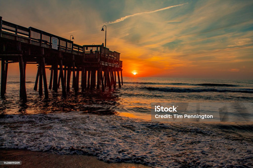Sunrise views at Sandbridge Beach Virginia Beach Stock Photo