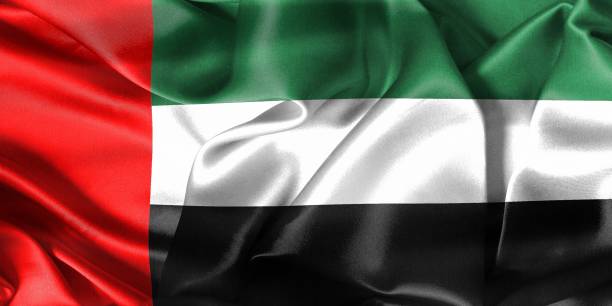 istock united arab emirates flag - realistic waving fabric flag 1428837381