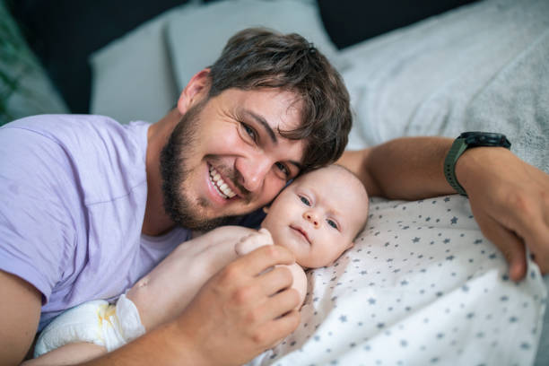 istock Father and his baby son. 1428848330
