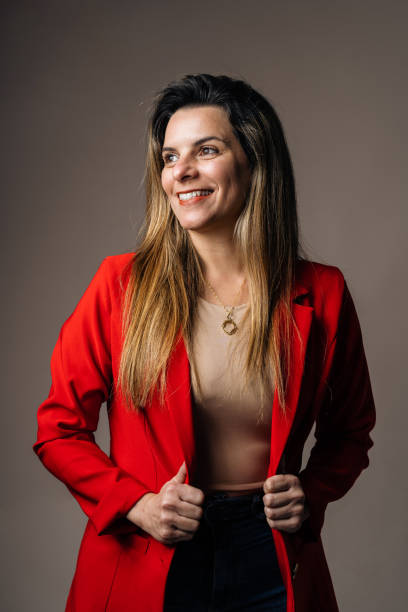 istock Serene businesswoman looking to the side 1428852367