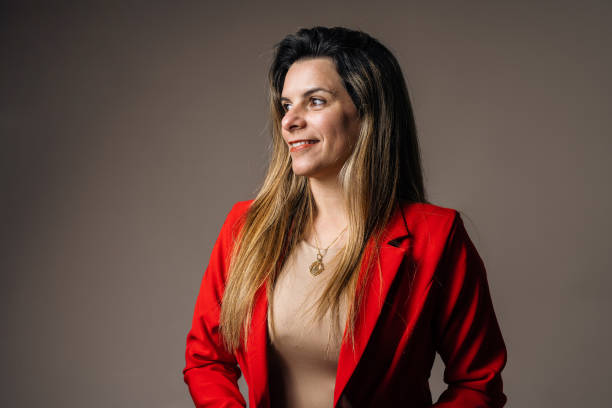 istock Serene businesswoman looking to the side 1428852369