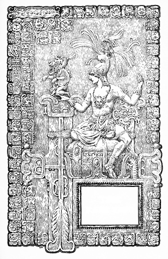 Aztec Scroll Aztec Sculpture Of Man Hieroglyphics Ancient Mexican Basrelief Copy ...