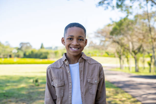 istock Portrait of a smiling black boy 1428883465