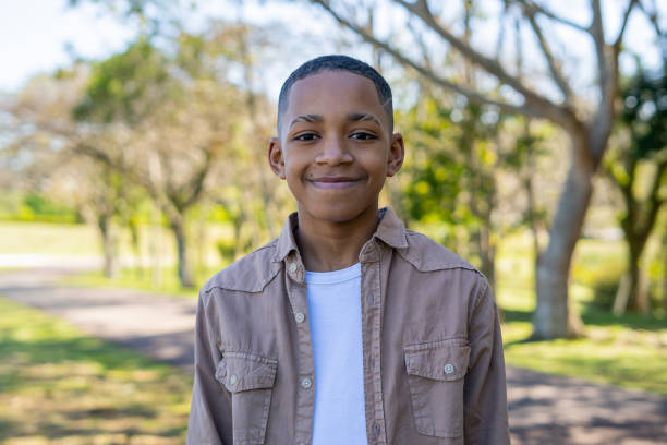istock Portrait of a smiling black boy 1428883484