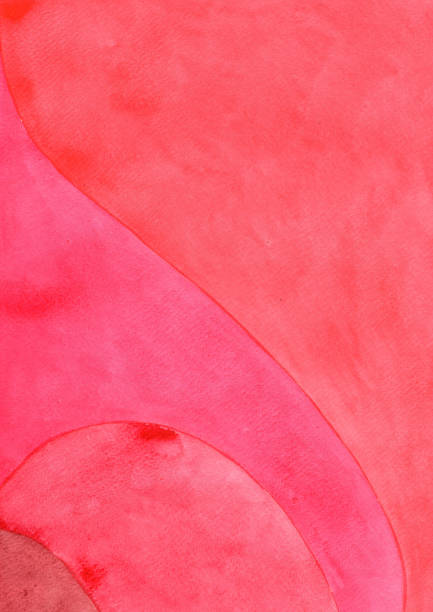 istock Abstract red wave watercolor background for decoration on Christmas, Valentine, Chinese culture festival and wedding event. 1428886413