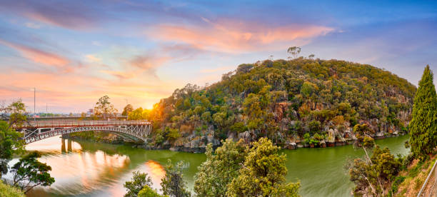 Cataract Bridge Landscape panorama launceston tasmania stock pictures, royalty-free photos & images