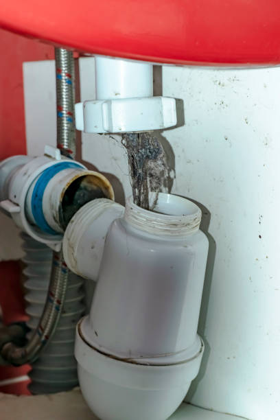 istock The plumbing siphon is clogged with debris and hair. 1428896545