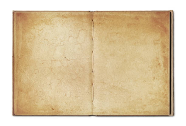 istock Vintage open book isolated on white background 1428915878