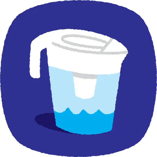 Vector illustration of Water Filter Doodle 4