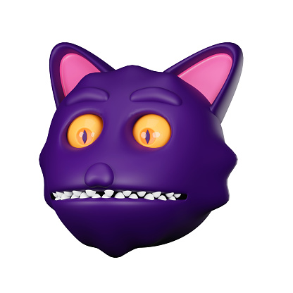Werewolf advancing with mouth open 3D illustration