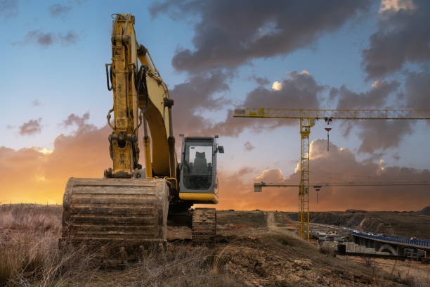 istock An excavator at a road construction site 1428931782