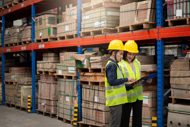 istock Warehouse worker working together in warehouse 1428933324
