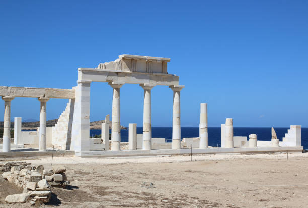 Ruins of the temple of Apollo in Despotiko island, Antiparos