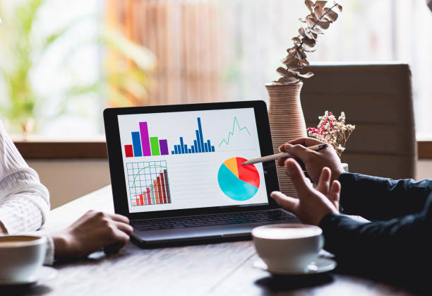 istock Business team collaboration discussing working analyzing with financial data and marketing growth report graph in team, presentation and brainstorming to strategy planning making profit of company. 1428956637