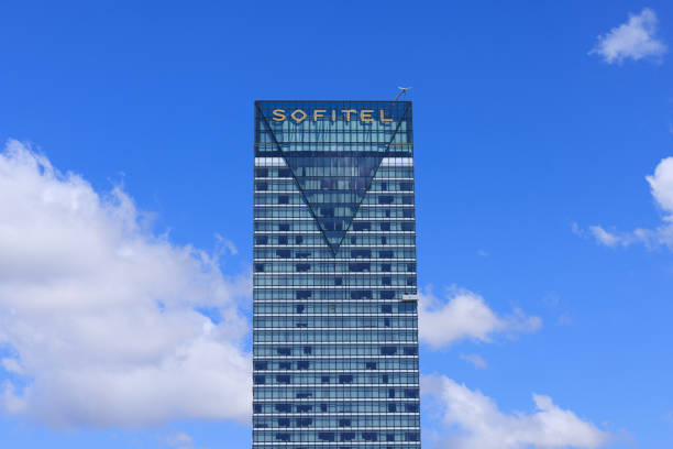 Sydney, Australia - September 28,  2022: The Sofitel hotel, located in Darling Harbour, Sydney.