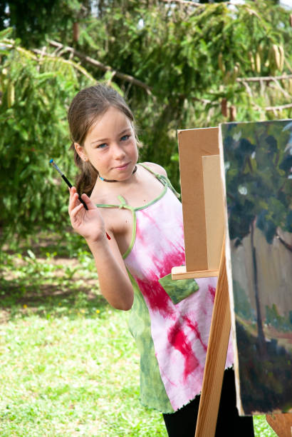 istock Young artist learning to paint 1428978163