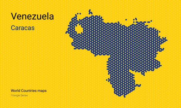 ilustraciones, imágenes clip art, dibujos animados e iconos de stock de mapa vectorial amarillo de venezuela. - ilustraciones de cultura venezolana