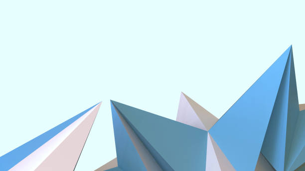 istock Abstract Background. Business concept for Success. Technology Innovation digital design on Blue. Metaverse, copy space, Internet connection, network, banner, website -3d Rendering 1428993759