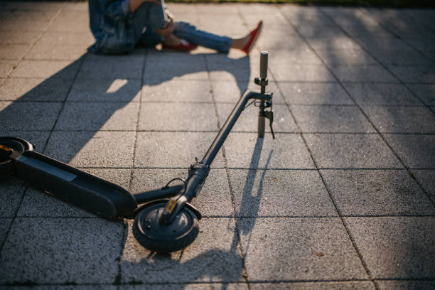 Electric scooter accident