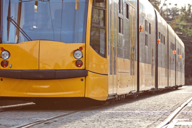 istock Tram tramway public transportation in Budapest, Hungary. 1429007867