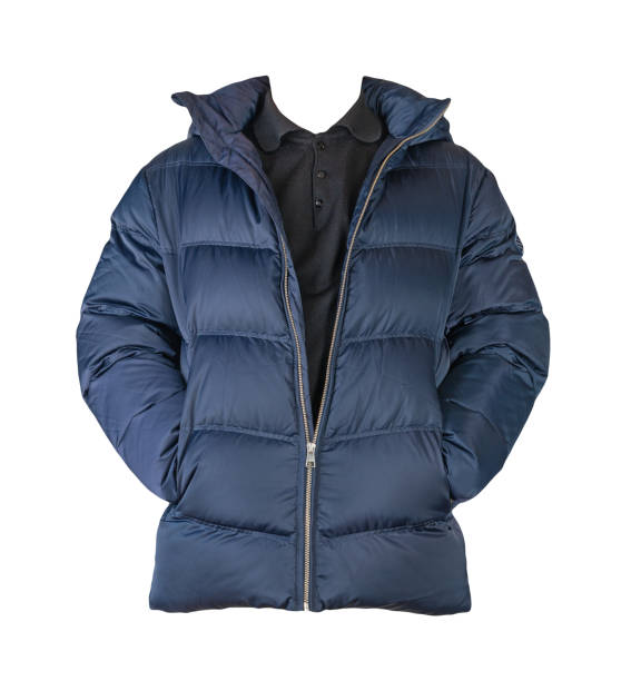 istock Down jacket and sweater isolated on white background 1429008888