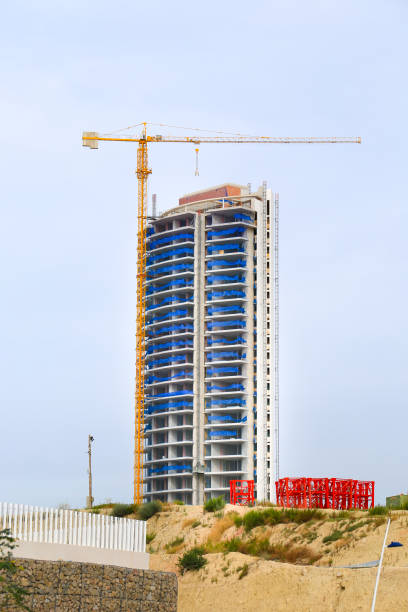 istock Modern architecture buildings under construction in Benidorm, Spain 1429013723