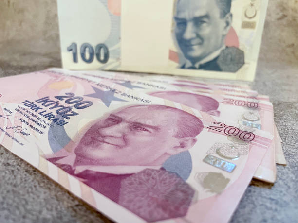 istock close up turkish lira banknotes on financial background 1429016677