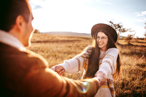 istock Loving young couple having fun outdoors 1429017110
