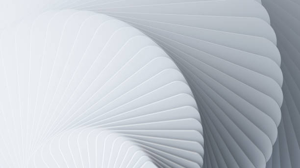 istock 3d rendering, abstract white minimalist background, modern geometric wallpaper 1429027672