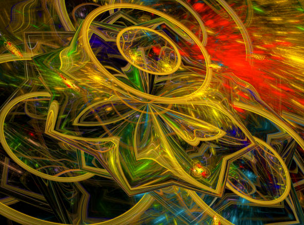 istock Fractal art. Texture for creative graphic design. Background for wallpaper, interior, booklet cover, flyer, banner. 1429027972