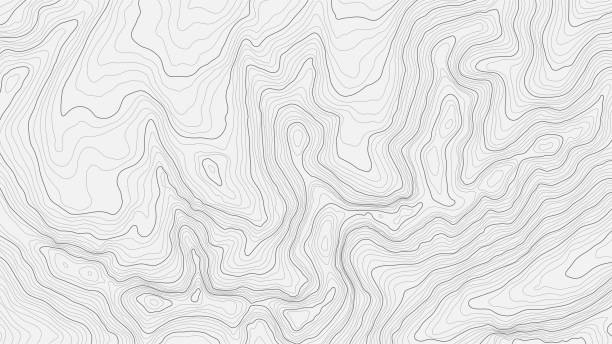 mapa topograficzna wektorowe abstrakcyjne tło - relief map topography extreme terrain mountain stock illustrations