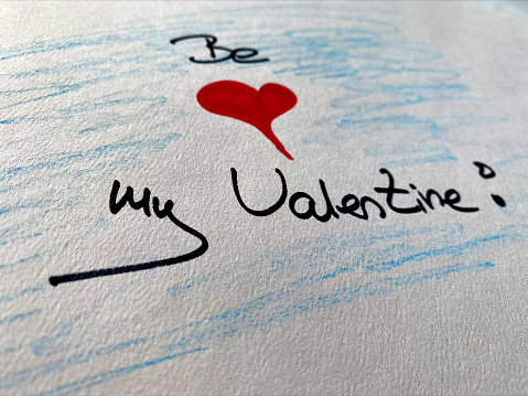 Handwritten Valentine card