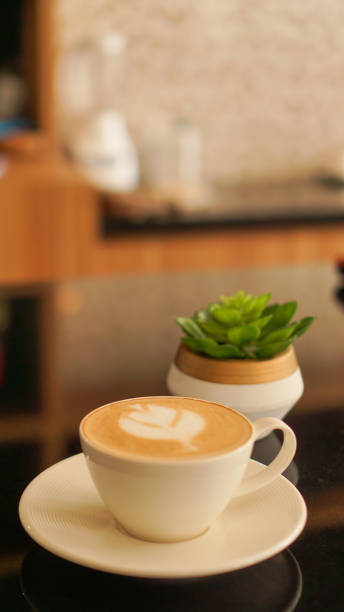 istock Close-up coffe latte at cafe 1429048869