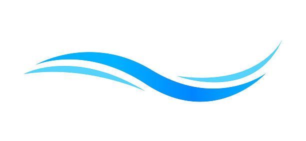 water wave graphic simple, ocean wave symbol, aqua icon